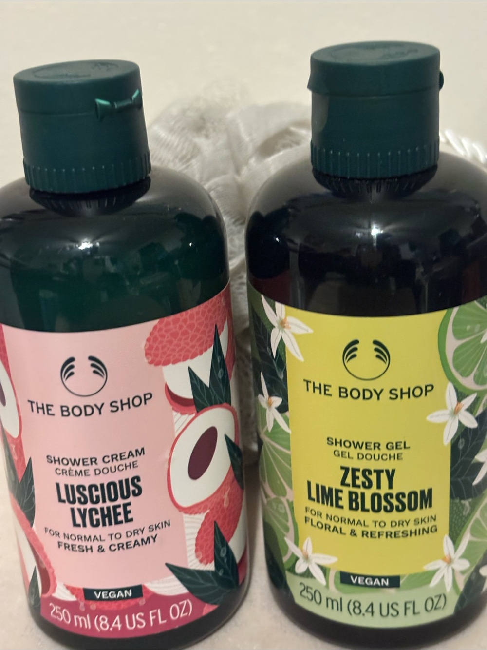 The Body Shop Luscious Lychee & Zesty Lime Blossom Body Wash Set - “HTF”